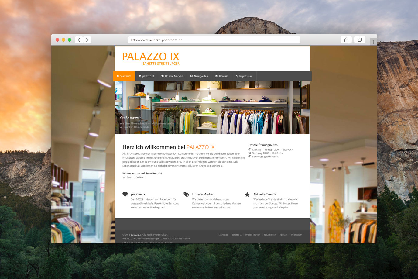Webdesign Shop Paderborn Palazzo IX